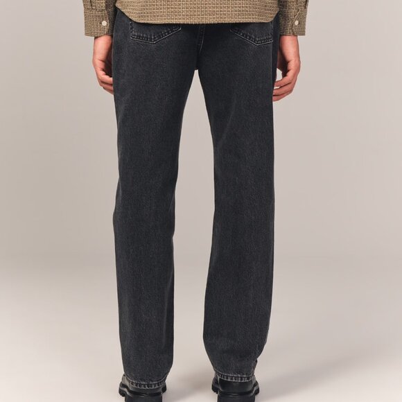 ABERCROMBIE & FITCH Rigid Denim - Loose - Washed Black - Picture 7 of 7